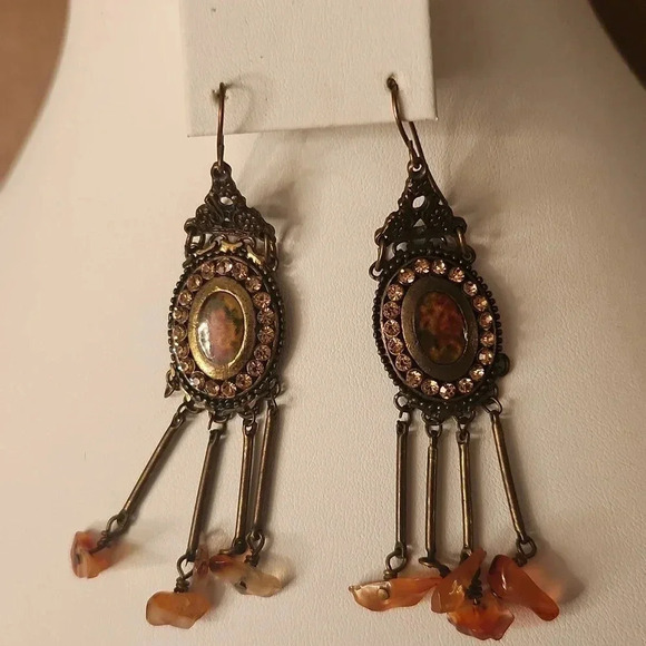 Vintage Victorian Statement Earrings - Picture 1 of 2